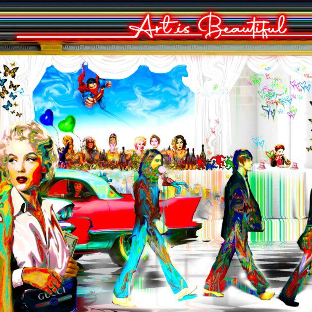 Art Is Beautiful 72” x 40”